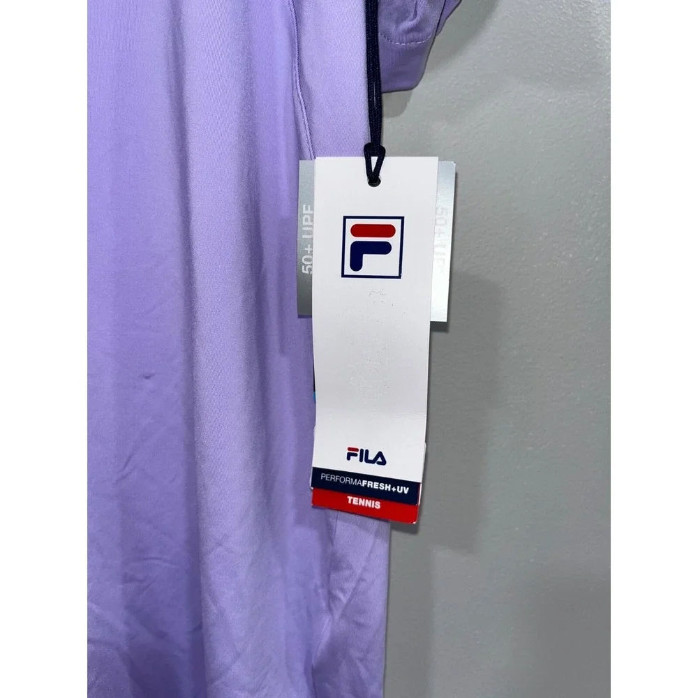 Fila Adrenaline Performance‎ Training Men Shirt Crew Purple Athletic Large